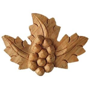 Madera Wood Carving - Wood Carvings - Grape Motif Onlays