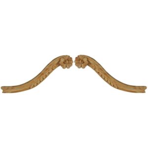 Medium Sized Swan Neck Pediment Rails