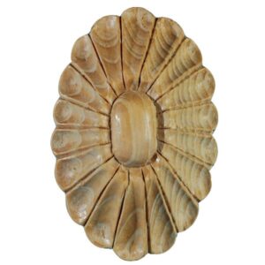 Large Regency Style Oval Applique