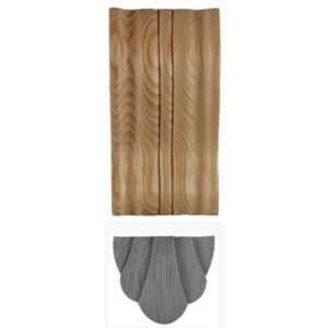 Plain Reeded Corbels - 333 fan not included