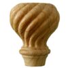 Small Spiral Carved Tulip Foot