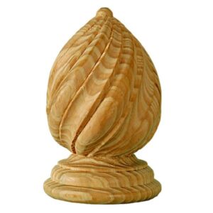 Spiral Carved Newel Post Finial