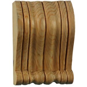 Small Fluted Wood Brackets