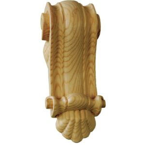 Corbel 710 1 x Pair Decorative Hand Carved Pine Wooden Corbels 