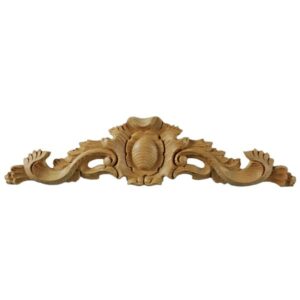 Detail Furniture Applique Brackets with Shell & Leaf Matched Pair in Pine PN596 